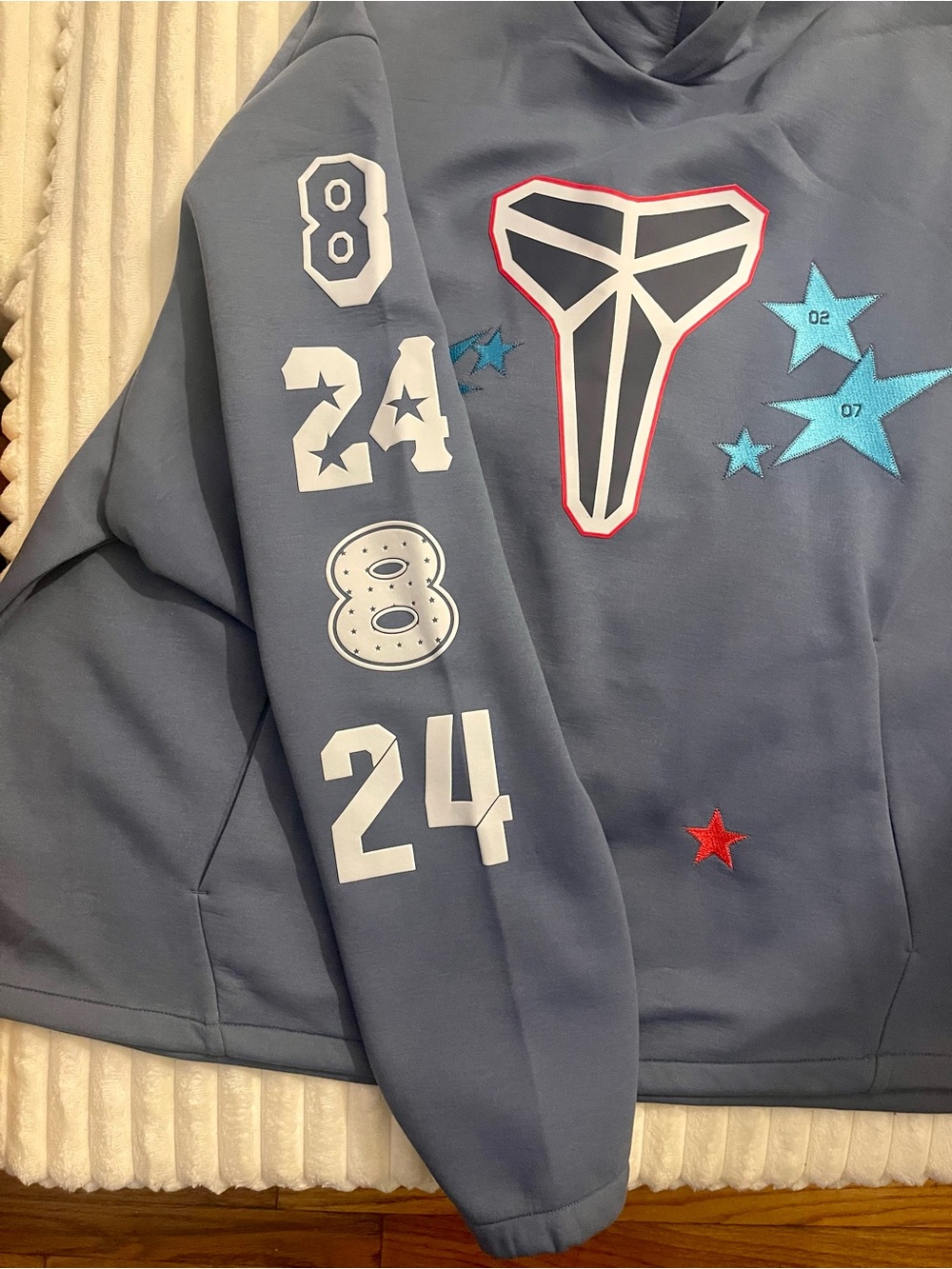 Nike Slate Blue Graphic Pullover KOBE Hoodie w/All-Star Sleeve